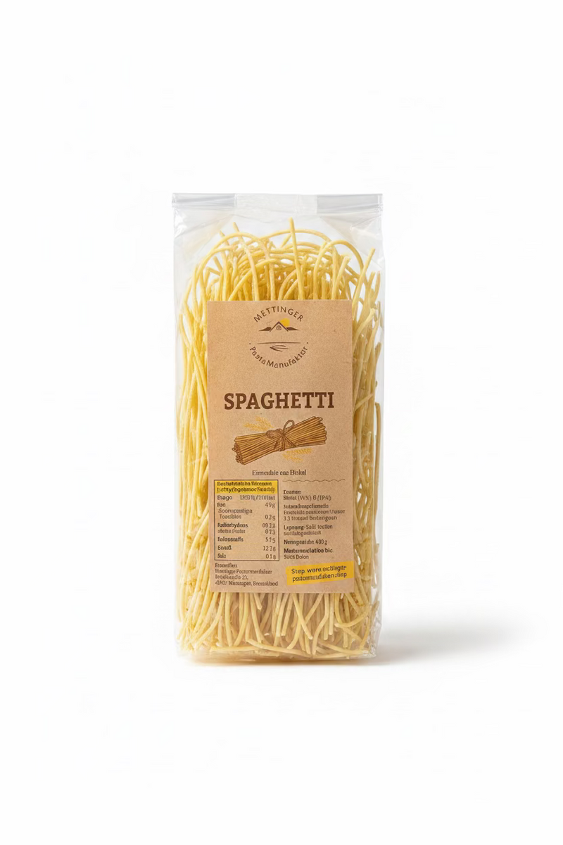 Dinkel mit Ei Spaghetti
