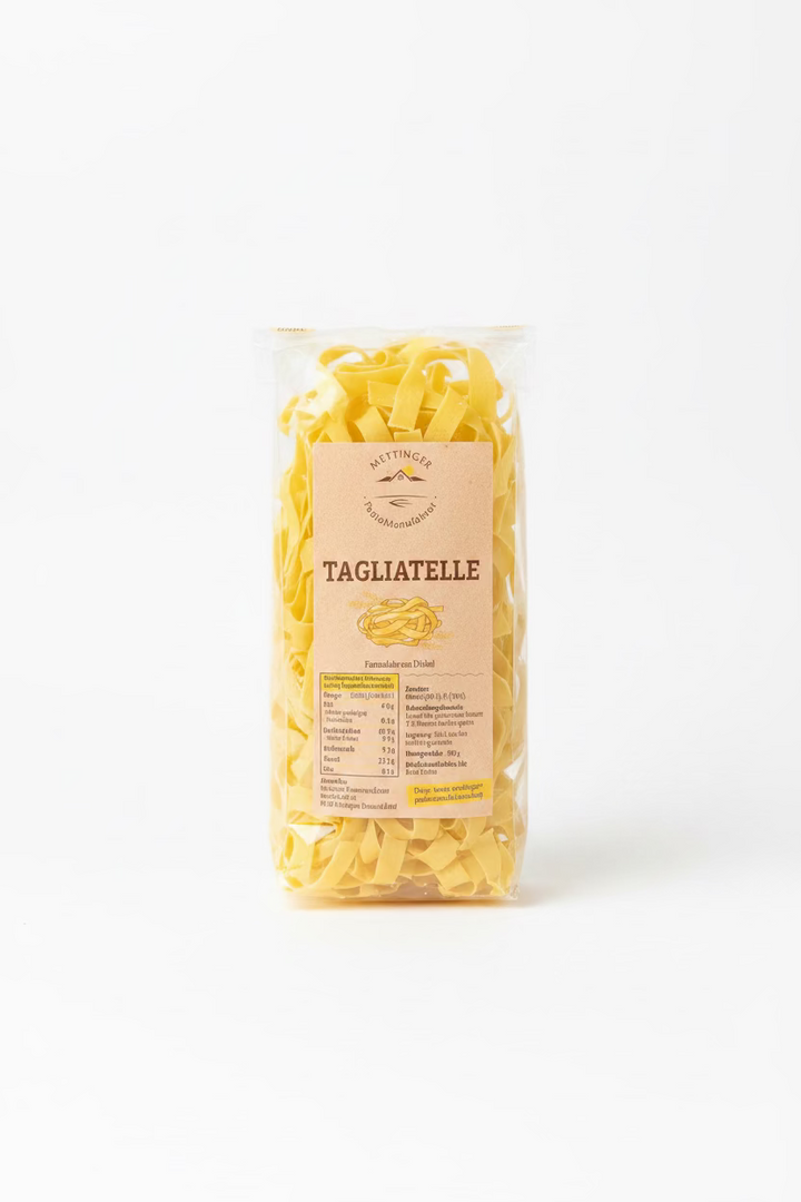 Dinkel mit Ei Tagliatelle