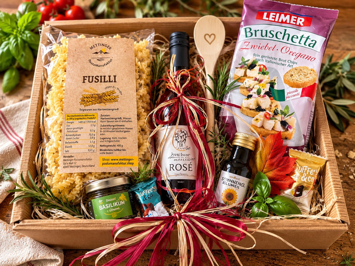 Pasta Geschenkkorb der Mettinger Pastamanufaktur