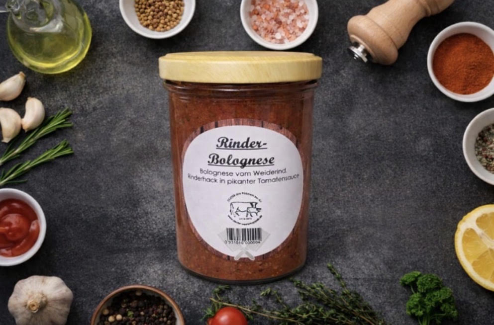 Rinder-Bolognese im Glas